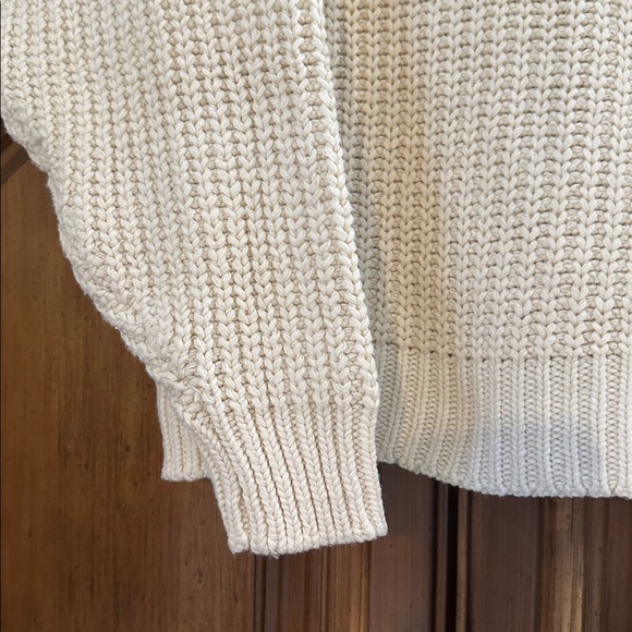 NEW Free People Oversized Cozy Cream XS Sweater - Picture 7 of 13